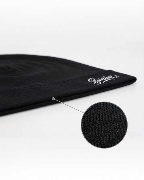 Skull Cap Noir - Doublure en Soie